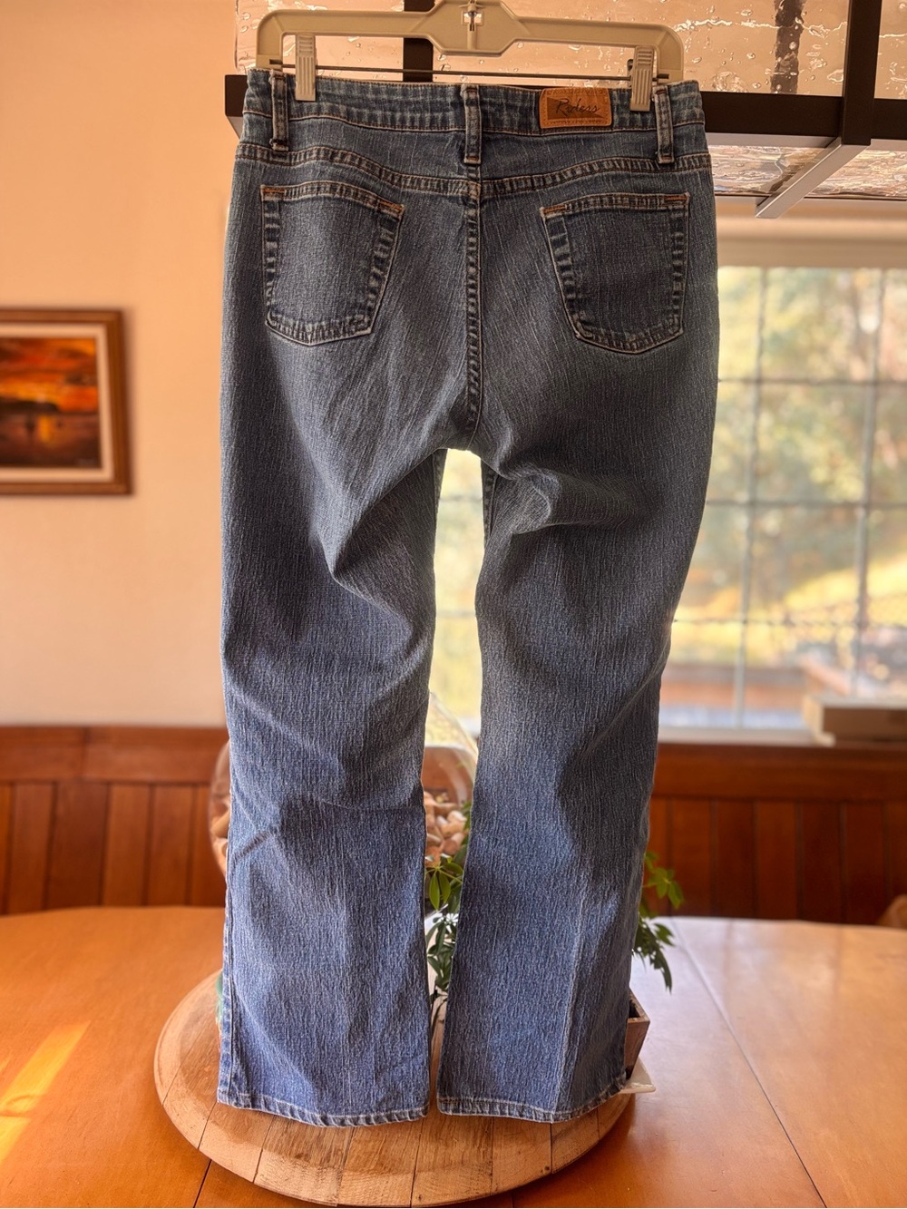 Riders Women's Blue Wash Denim boot cut Jeans Size 8 Petite - Picture 3 of 3